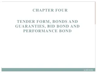 Tender Form, Bonds, Guarantees, and Performance (Maximum 80 characters)