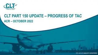 Update on Progress of TAC ACR October 2022