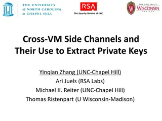 Cross-VM Side Channels and Their Use to Extract Private Keys
