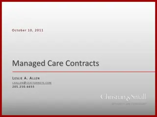 Managed Care Contracts