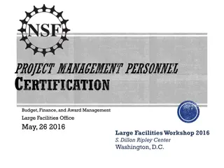 Project Management Personnel Certification Overview