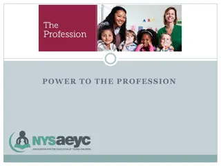 Power to the Profession - Goals, Decision Cycles, Role, Questions & Discussions
