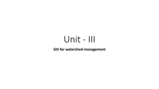 GIS Application for Watershed Management