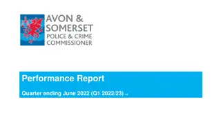 Avon and Somerset Police Performance Report Q1 2022/23