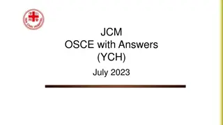 JCM OSCE with Answers: July 2023 Case Studies