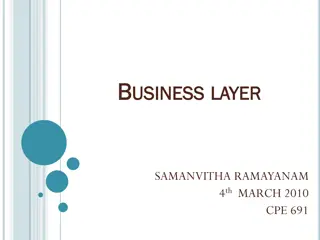 Components in the Business Layer