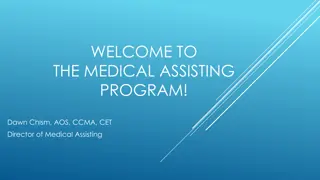 Medical Assisting Program Overview