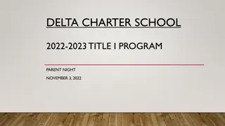 ESSA and Title I Funds at Delta Charter School