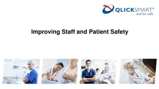 Improving Staff and Patient Safety: Recent Progress and Challenges