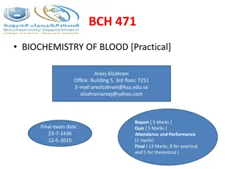 Biochemistry of Blood: Functions and Cells
