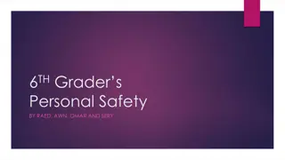 6th Graders Personal Safety Survey Results