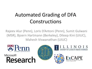 Automated Grading of DFA  Constructions