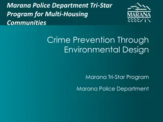 Marana Police Department Tri-Star Program for Multi-Housing Communities