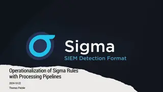 Operationalization of Sigma Rules: Setting Up Prerequisites and Converting Rules