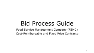 Bid Process Guide for Food Service Management Company Contracts
