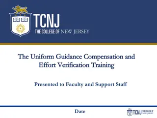 Uniform Guidance Compensation and Effort Verification Training Overview