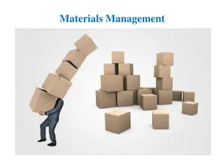 Materials Management: Organizing and Coordinating Functions