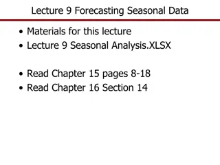 Forecasting Seasonal Data Analysis
