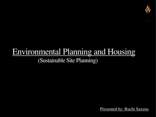 Sustainable Site Planning for Environmental Housing