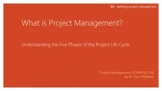 Defining Project Management: Five Phases of Project Life Cycle