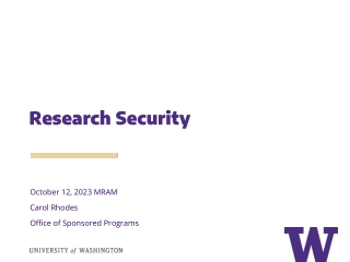 Research Security