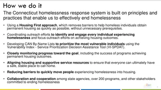 Connecticut Homelessness Response System Principles