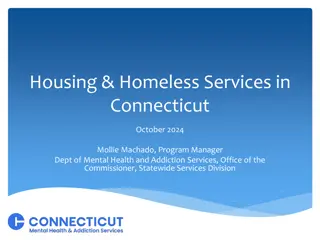 Housing and Homeless Services in Connecticut - October 2024 Overview