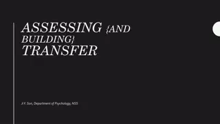 Assessing and Building Transfer in Psychology
