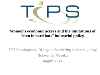 Gender Disparities in Post-Apartheid Industrial Policy