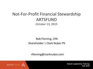 Financial Stewardship in Not-for-Profit Organizations