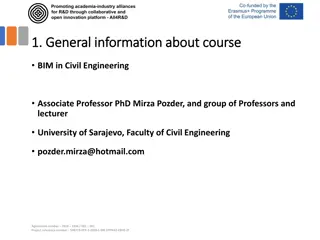 BIM in Civil Engineering Master Course at University of Sarajevo