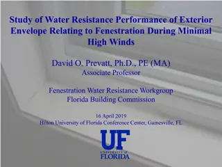 Water Resistance Performance of Exterior Envelope