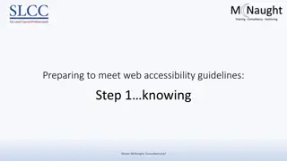 Web Accessibility Guidelines Overview