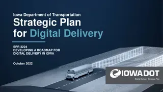 Iowa Department of Transportation Strategic Plan for Digital Delivery