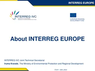 INTERREG EUROPE: Enhancing Regional Development Through Policy Learning