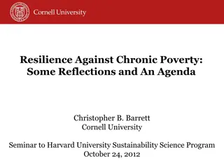 Resilience Against Chronic Poverty Reflections