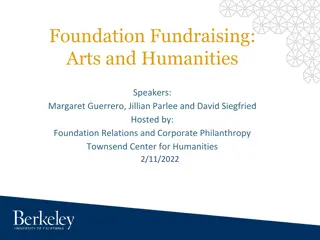 Foundation Fundraising Arts and Humanities Speakers Event