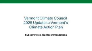Update on Vermont Climate Council 2025 Recommendations
