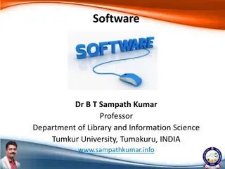 Introduction to Software and System Software