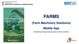 FARMS (Farm Machinery Solutions) Mobile App for Agricultural Equipment Hiring