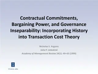 Contractual Commitments and Governance Inseparability