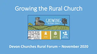 Revitalizing Rural Churches - A Path to Sustainability
