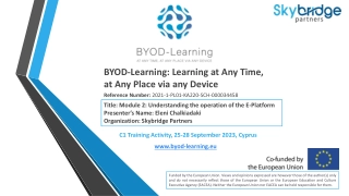 BYOD Learning Platform for Flexible Education