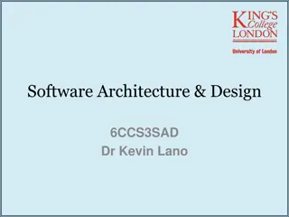 Essentials of Software Architecture and Design