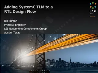 - Leveraging SystemC TLM for Efficient RTL Design Flow