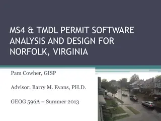 MS4 & TMDL Permit Software Analysis and Design for Norfolk, Virginia