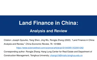 Analysis of China's Land Finance System
