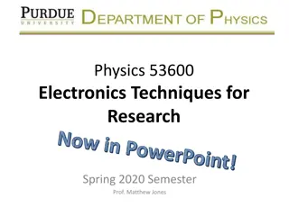 Electronics Techniques for Research in PowerPoint Presentation