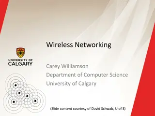 Wireless Networking Technologies