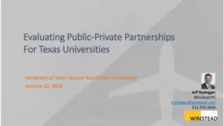 Examining Public-Private Partnerships for Texas Universities